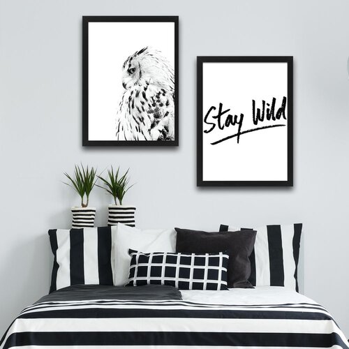 Wallity slika stay wild 2, 2 dela, 30 x 40cm Slike