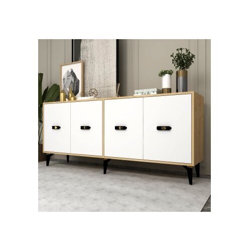 Hanah home komoda fly sapphire oak white Slike