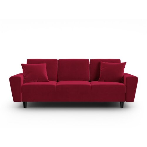 Cosmopolitan Design Crvena baršunasti sklopiva/s prostorom za odlaganje sofa 235 cm Kyoto – Cijene