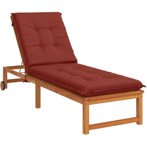  Jastučić za ležaljku GEMERT 100% poliester Crvena - Crvena 190 x 60 x 9 cm Melange Slike