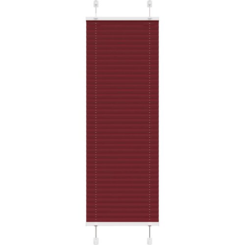  Plisirana zavjesa Bordo crvena 45x150 cm Širina tkanine 44,4 cm Poliester Cene