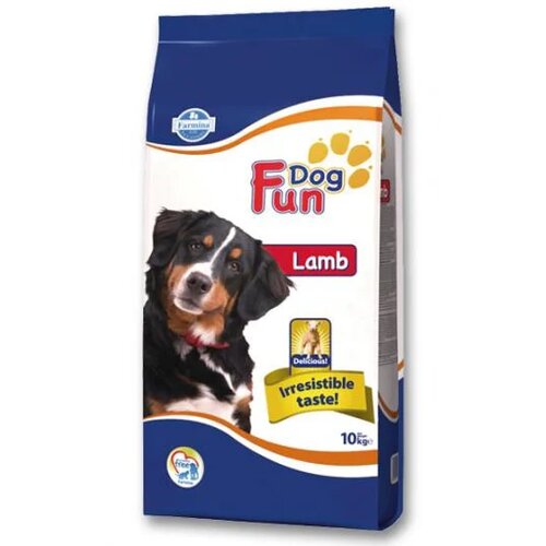 FUN DOG suva hrana za odrasle pse, Ukus jagnjetine, 10kg Slike