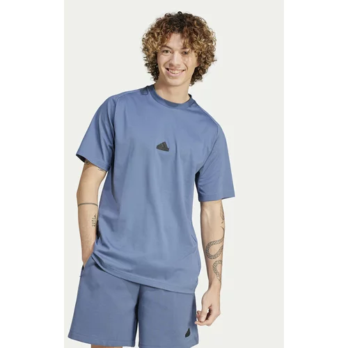 Adidas Majica Z.N.E. IR5234 Modra Loose Fit