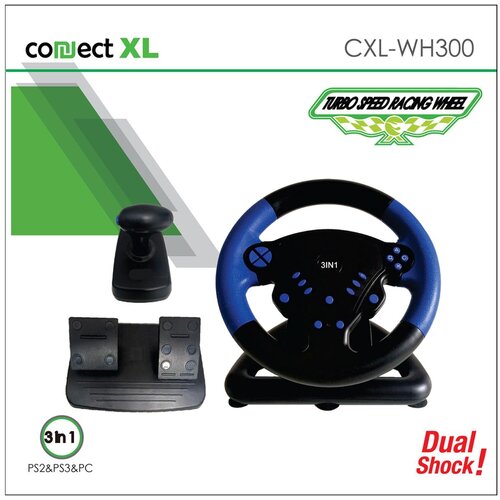 Connect Xl igralni volan 3v1, PS2/PS3/PC, vibracija, pedala - CXL-WH300 Cene