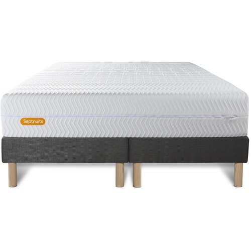 Septnuits Kompletni paket za posteljo - Vzmetnica 200x200 cm + Vzmetnica z letvami (komplet) + 2 vzglavnika + Prevleka - Memo Bio, (21613779) Slike