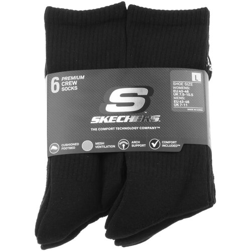 Skechers 6 Pack Core Crew čarape 6 pari S118220-BLK Cene