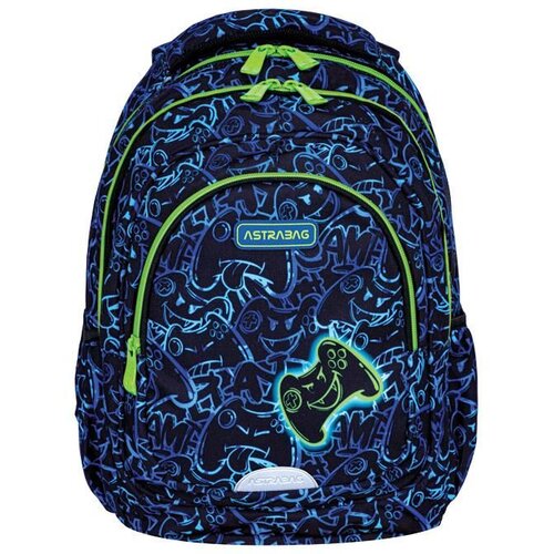 Astrabag ranac đački anatomski 3zipa AB330 gaming 502024016 plavo-zeleni Cene