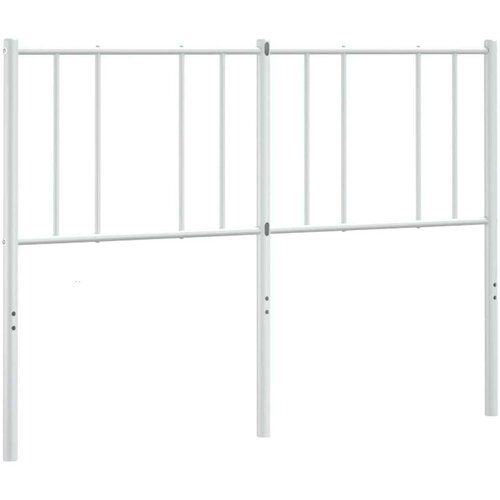  Metalno uzglavlje bijelo 135 cm Slike