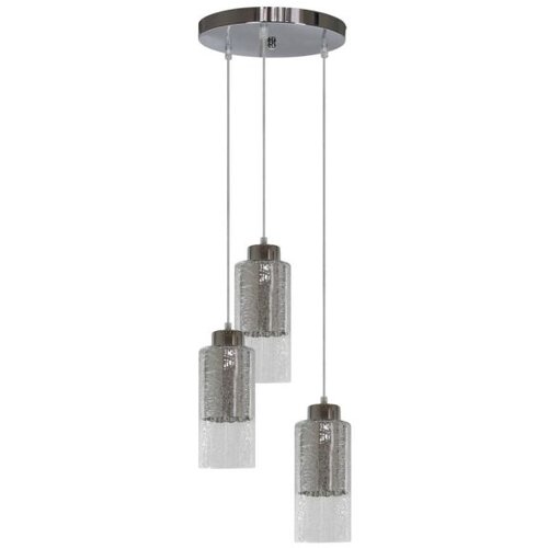 Candellux luster/visilica-libano viseća lampa 3X60W E27 okrugla srebro Cene