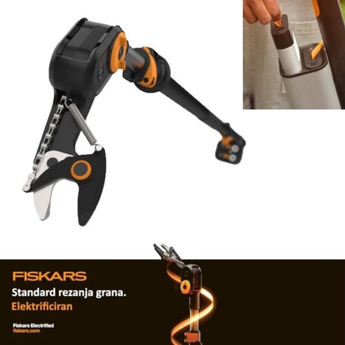 Fiskars aku &scaron;kare za grane eTreePru.(18+18V,do 4m,solo)FAP26 Cijene