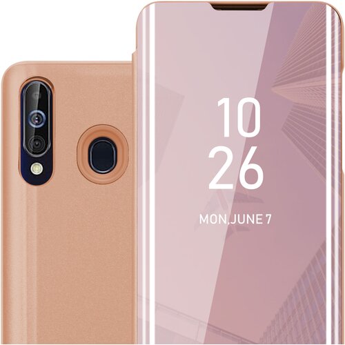 Cadorabo CARE, združljiv s Samsungom v Kunzit Pink - prozorno za za&amp;scaron;čito z ogledalom z zrcalo z funkcijo stojala 360 stopinj za&amp;scaron;čita, (20567112) Slike