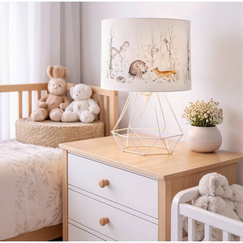  Dečija stona lampa KIDS ROOM 1xE27/60W/230V prečnik 18 cm, sa motivom životinja Slike