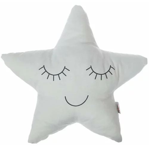 Mike & Co. NEW YORK Svetlo siva otroška okrasna blazina Toy Star Pillow 35 x 35 cm