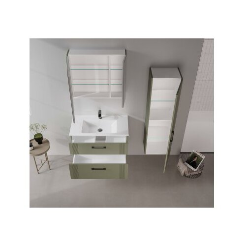 Hanah home Kupatilski ormarić sa umivaonikom i ogledalom (2 komada) Bari 85 v2 243 Cene