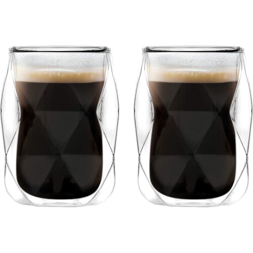 Vialli Design Šalice u setu 2 kom za espresso/s dvostrukom stijenkom 100 ml Geo – Cijene