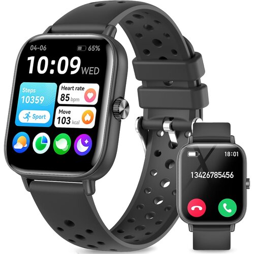 GOLDWAY Pametne ure za mo&amp;scaron;ke, ženske, fitnes: ura za spremljanje telesne pripravljenosti s klicem Bluetooth 24/7,angle&amp;scaron;ka različica, (21951521) Slike