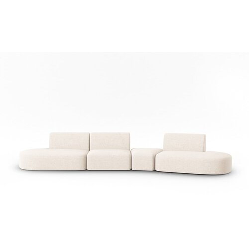 Milo Casa Bež sofa od &amp;scaron;enila s desnim kutom 428 cm Paolo &amp;ndash; Slike