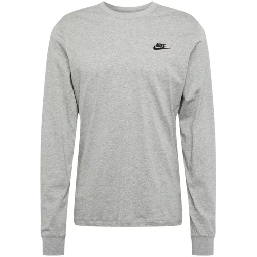 Nike Sportswear Majica 'Club' pegasto siva / črna