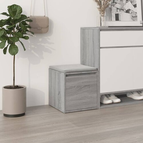 vidaXL Predalnik siva sonoma 40,5x40x40 cm inženirski les Cene