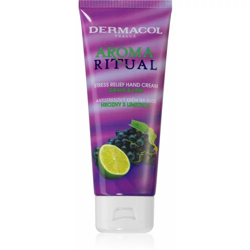 Dermacol Aroma Ritual Grape & Lime vlažilna krema za roke 100 ml za ženske