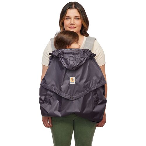Ergobaby ki&amp;scaron;na za&amp;scaron;tita Rain &amp;amp; Wind Cover - Charcoal Slike