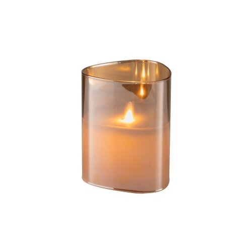 Dekordom Led candle prism - 10cm - gold - n53 ( 025060 ) Slike