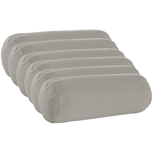  Presvlaka za jastuk 6 pcs HEERLEN Siva &Oslash; 15 x 40 cm Poliester Cijene