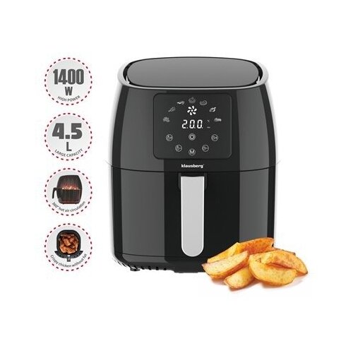 Klausberg KB-7600 friteza na vroč zrak 5,5 L, 1400 W, črno-zlata Cene