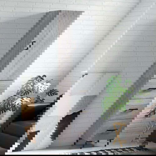  Visoka komoda siva sonome 34 5x34x180 cm od konstruiranog drva Slike