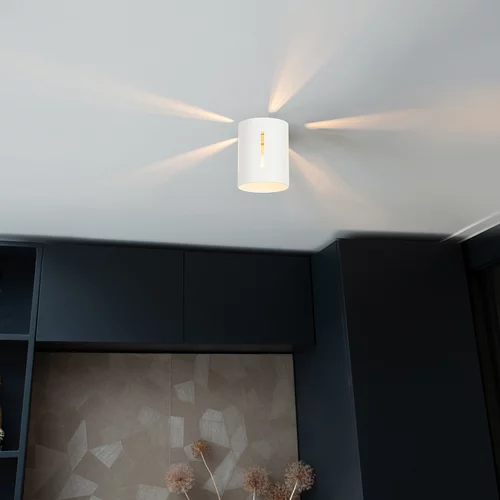 QAZQA Dizajn stropna svetilka bela - Yana
