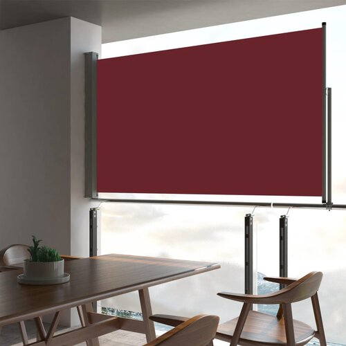 VidaXL Zložljiva stranska tenda za teraso 140x300 cm rdeča Slike