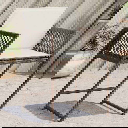 vidaXL Vrtni stoli z blazinami 4 kosi rjav poli ratan Cene