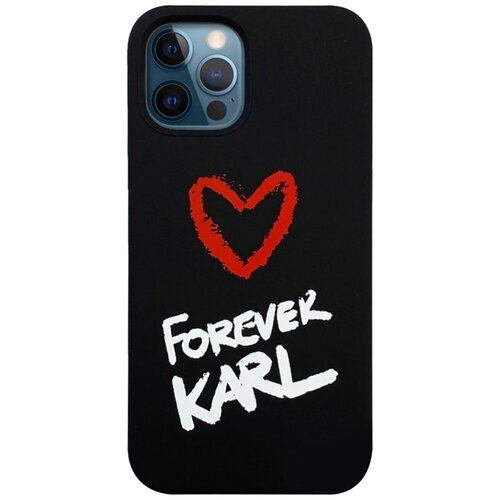 Karl Lagerfeld Maska za telefon Forever Karl za iPhone 12 Pro Max crna Slike