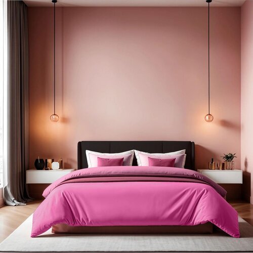  tonne rosse - 33 dusty rose ranforce double quilt cover (fr) (it) (de) Cene