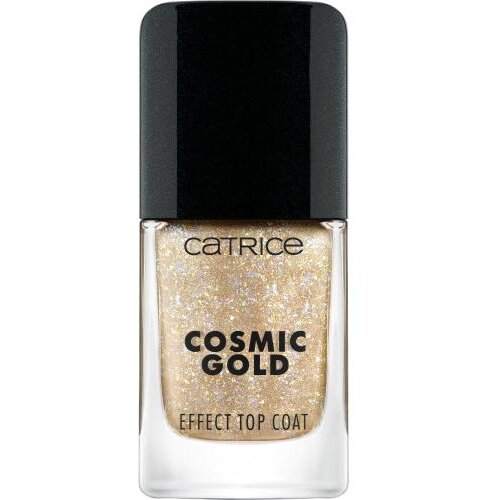 Catrice Effect Top Coat Cosmic Gold lak za nokte sa &amp;scaron;ljokicama 10.5 ml Nijansa 030 celestial light Slike