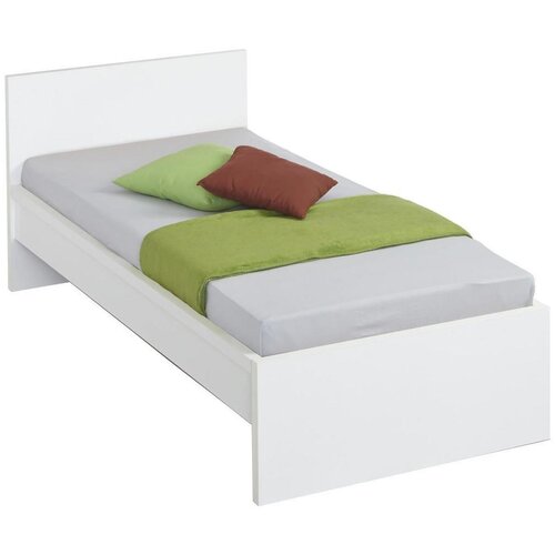 CARRYHOME POSTELJA 90 cm x 200 cm , leseni material bela Cene