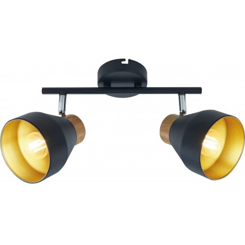 Mitea Lighting Spot lampa crno-zlatna 40W 2xE14 M162120 Cene