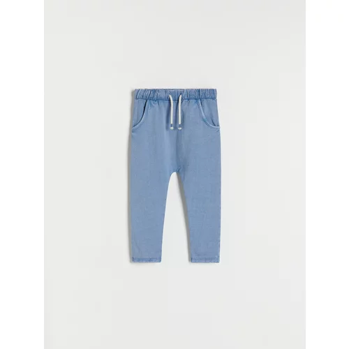 Reserved - Sportske hlače ispranog izgleda - plava