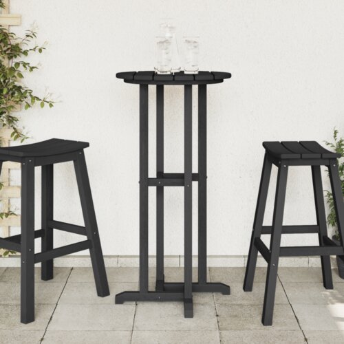VidaXL bar stol crni 55x55x107 cm hdpe Slike