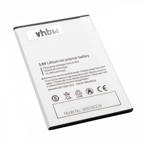 VHBW Baterija za Ulefone U008 / U008 Pro, 3500 mAh Slike