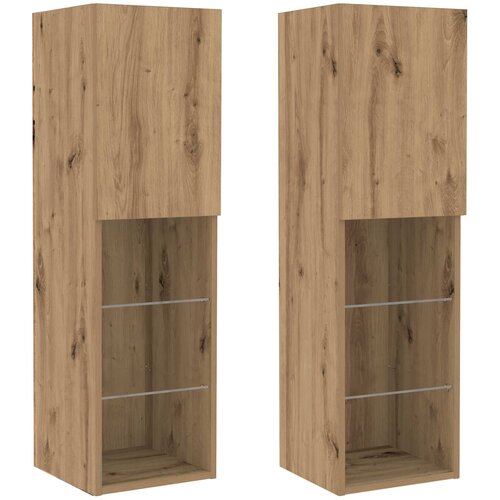 Set TV komoda Zidne 6 pcs hrast artisan Konstruirano drvo Slike