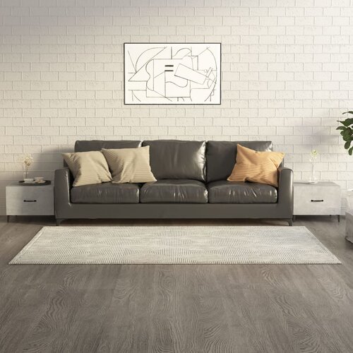 Furnova Klubske mizice s kovinskimi nogami 2 kosa bet. sive 50x50x40 cm, (21913856) Cene