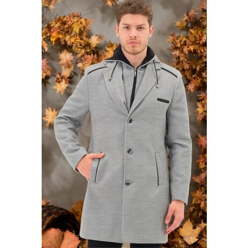 Dewberry PLT8371 DEWBRRY MEN'S COAT-STRAIGHT GREY Cijene
