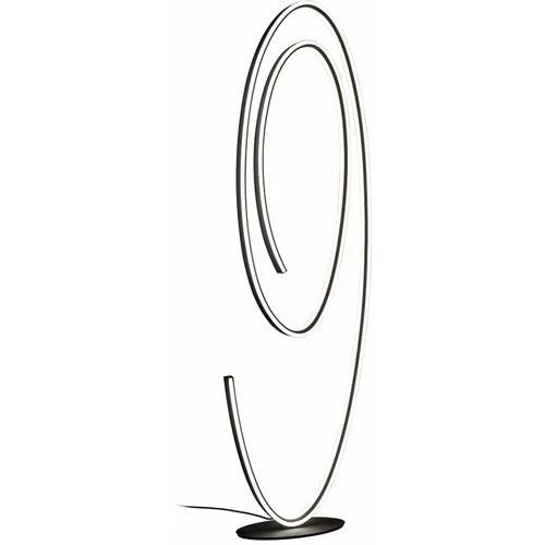 CINQUE Crna LED stojeća svjetiljka s metalnim sjenilom (visina 175 cm) Ciola –