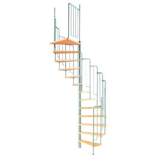  spiralne stopnice barcelona les/kovina z ograjo &oslash; 138 cm fsc Cene