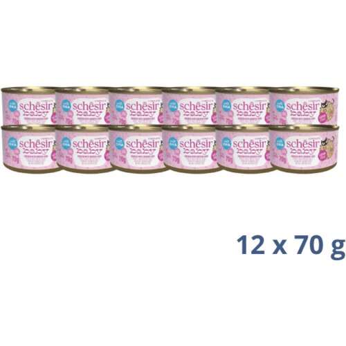 Schesir baby cat - piletina i pileća jetra - 840 g Slike