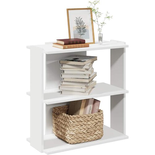 VidaXL Polica za knjige 3 nivoa bijela 60x30x60 cm izrađeno drvo Slike