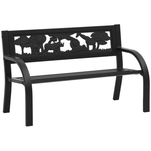 VidaXL Otro&amp;scaron;ka vrtna klop 86 cm jeklo Slike