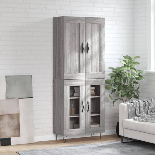  Visoka komoda siva sonome 69,5x34x180 cm od konstruiranog drva Cijene