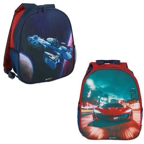 Spirit Dečiji ranac za vrtić i pred&scaron;kolsko Uno-Duo Space Red Car 25x12x31cm Cene